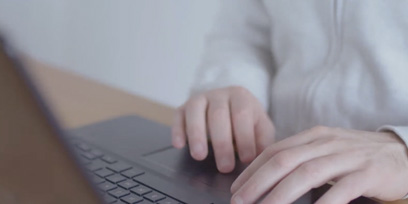 Person getting a quote online